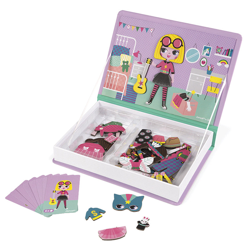 Girls Dress Up Magnetic Book