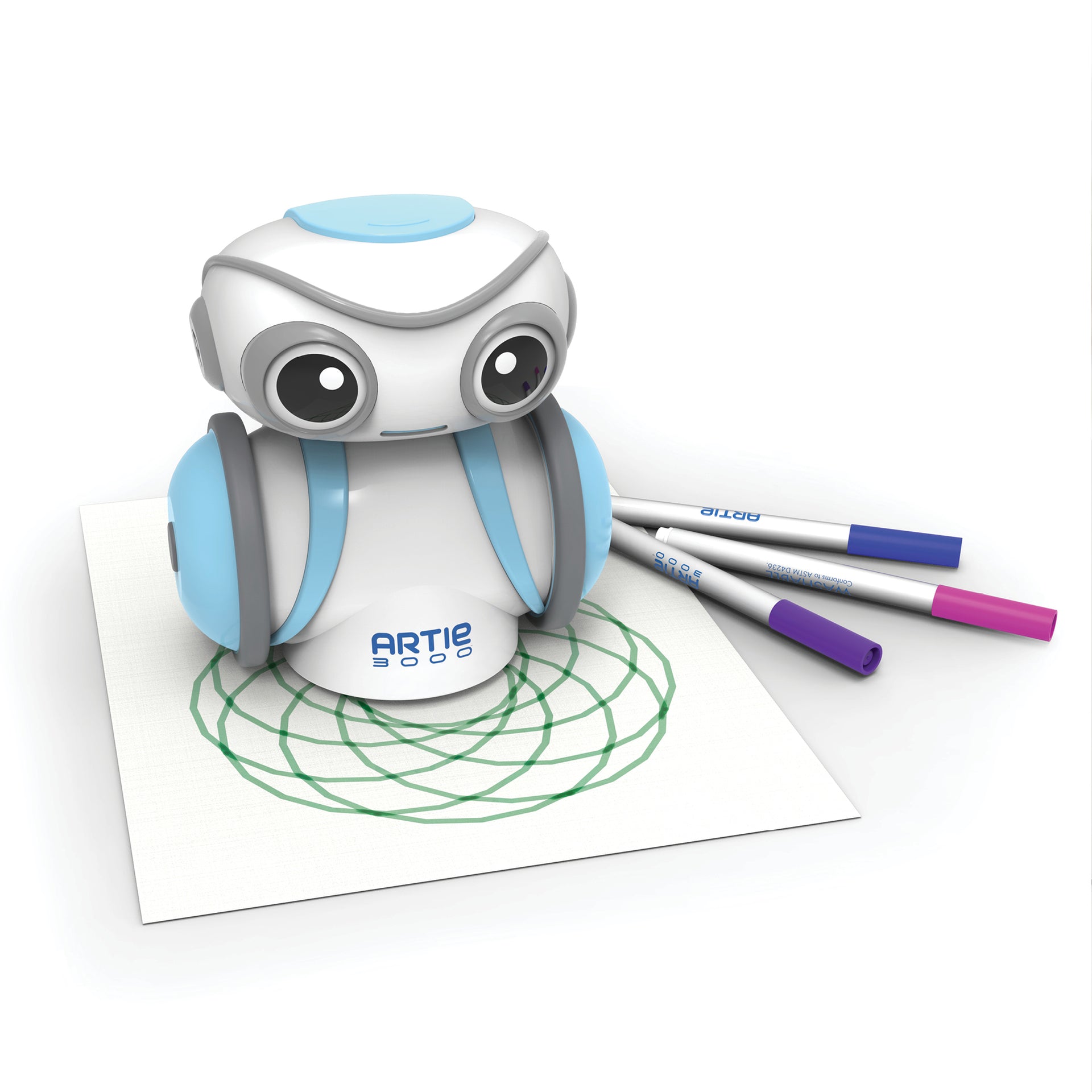 Artie 3000 - Drawing and Coding Robot with paper and textas