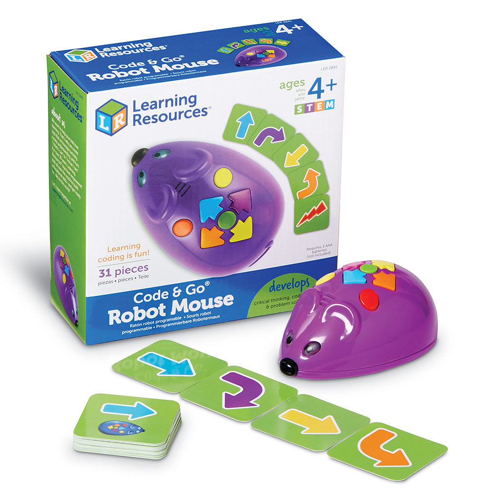 code & go robot mouse packaging and toy