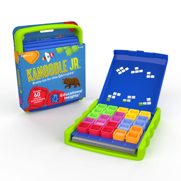 Kanoodle Jr. product photo showing an open and closed case