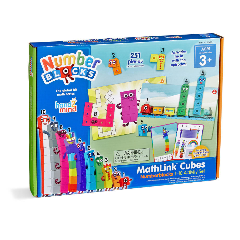 Numberblocks Mathlink Cubes 1-10 packaging