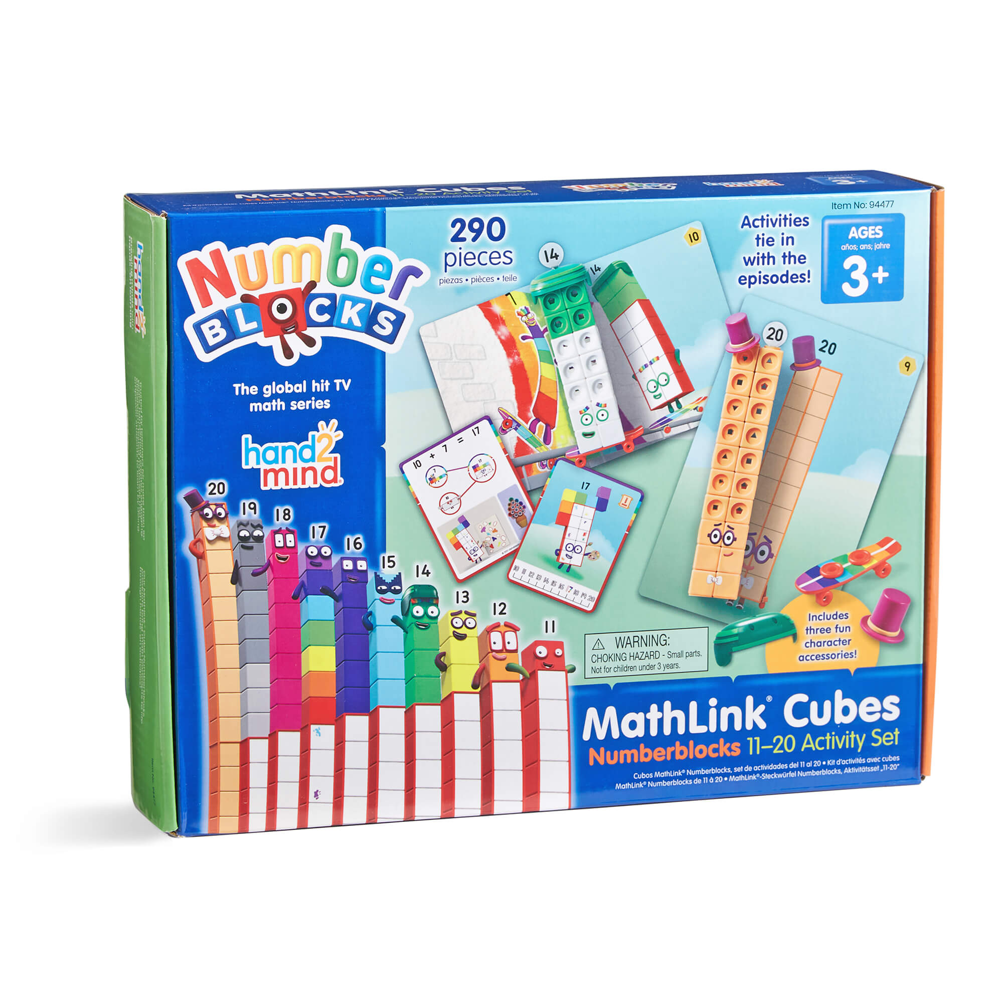 Numberblocks Mathlink Cubes 11-20 packaging