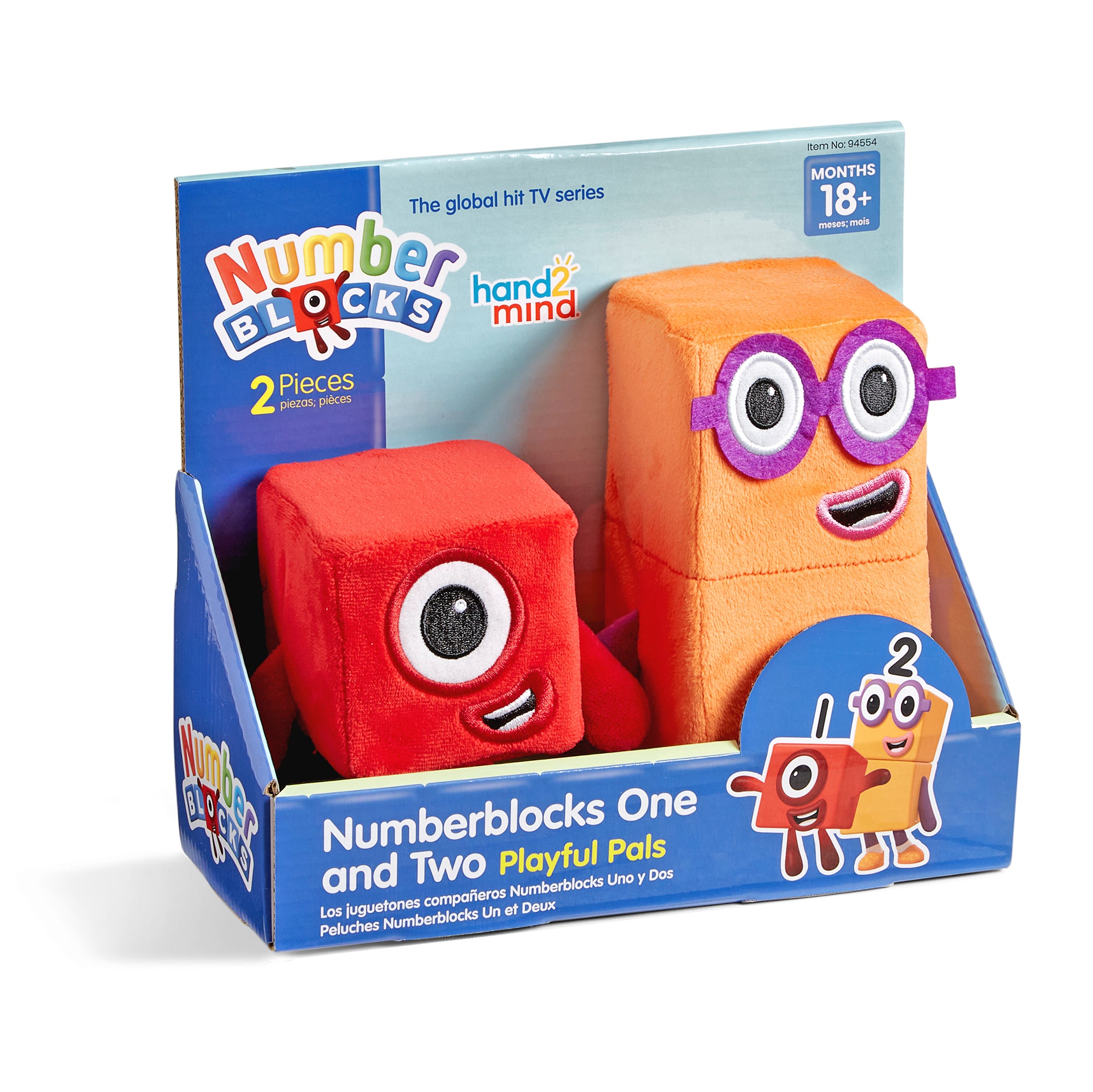 NUMBERBLOCKS One & Two Playful Pals Plush