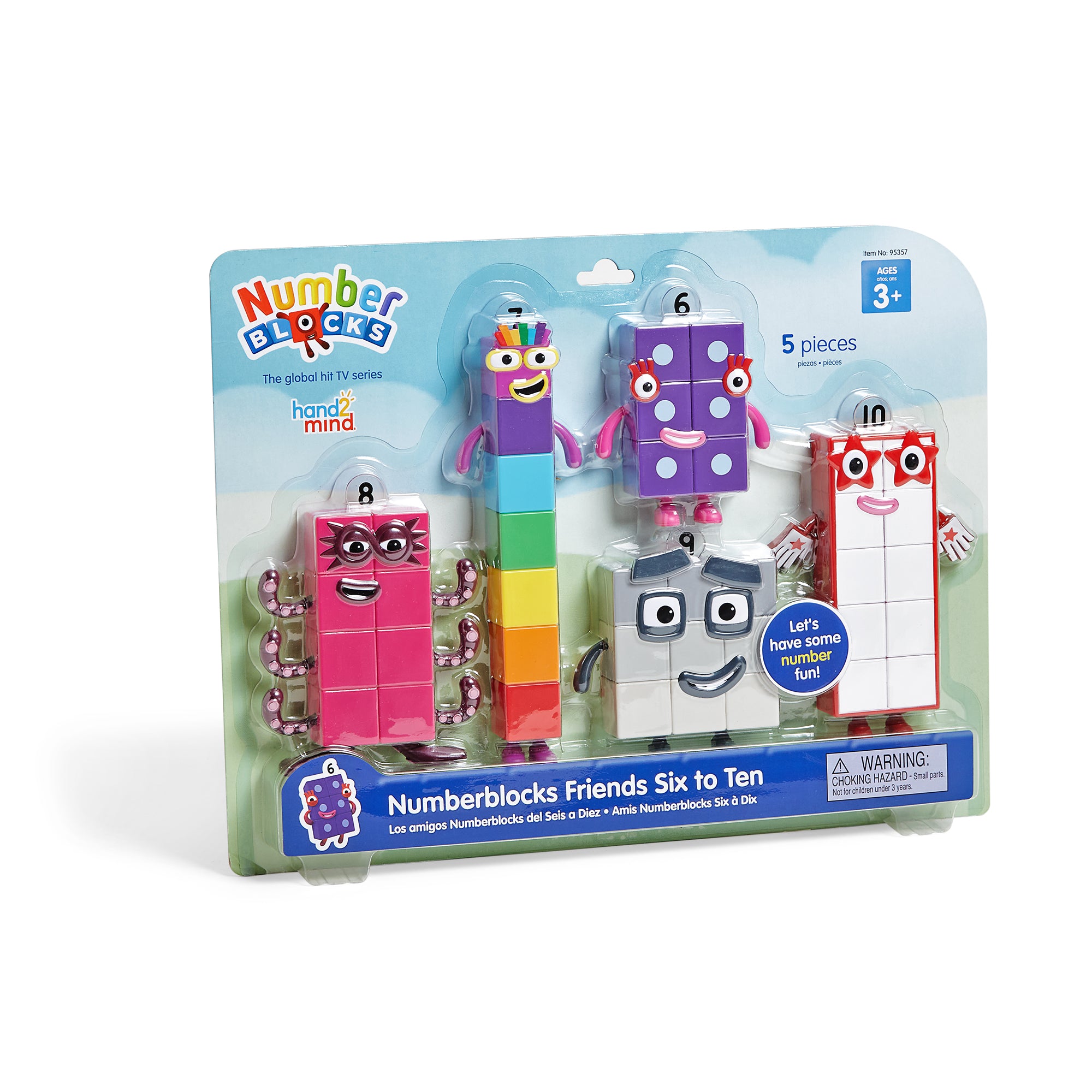 Numberblocks Friends Six to Ten in the packaging